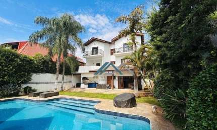 Casa Semimobiliada com 4 suítes, 520 m² - venda por R$ 8.500.000 ou aluguel por R$ 39.000/mês - Alphaville 01 - Barueri/SP