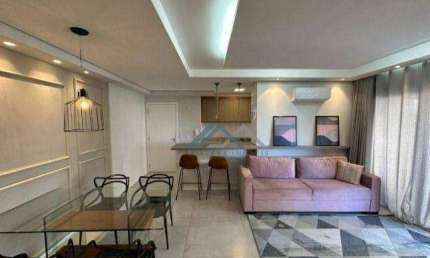 Apartamento Semimobiliado com 2 dormitórios, sendo 1 suíte para alugar, 76 m² por R$ 7.645/mês - Condomínio Alpha Park - Barueri/SP