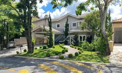 Casa mobiliada com 4 dormitórios, sendo 3 suítes à venda, 600 m² por R$ 4.134.000 - Residencial Morada dos Lagos - Barueri/SP
