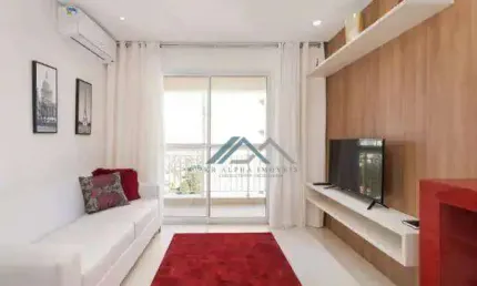 Apartamento mobiliado com 1 dormitório, 50 m² - venda por r$ 680.000 ou aluguel por r$ 4.999/mês - edifício hit - barueri/sp