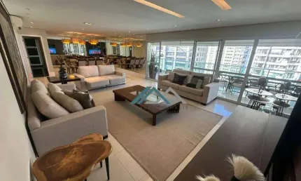 Apartamento mobiliado com 3 suítes para alugar, 212 m² por r$ 20.000/mês - edifício essência - barueri/sp