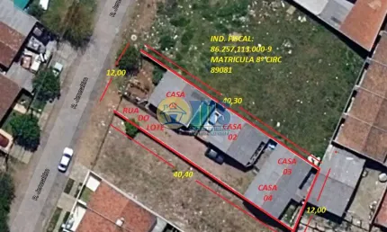 Terreno à venda na Rua Jerusalém, 148, Alto Boqueirão, Curitiba, 480 m2 por R$ 430.000