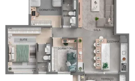 Apartamento com 3 quartos à venda na Rua Rondonia, 111, Nova Aldeinha, Barueri