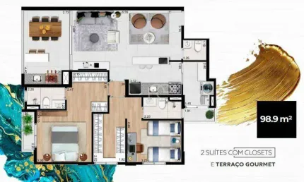 Apartamento com 3 dormitórios à venda, 99 m² por R$ 986.000,00 - Centro - Guarulhos/SP