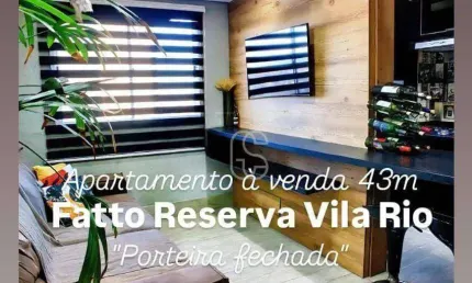 Apartamento com 2 dormitórios 1 vaga mobiliado à venda, 43 m² por R$ 340.000 - Jardim Las Vegas - Guarulhos/SP