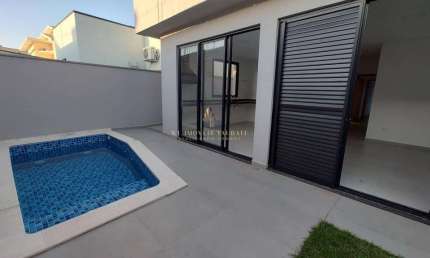 Casa de condomínio à venda, no Condomínio Campos do Conde Chambord,  em Tremembé, Loteamento Residencial Campos do Conde II, com 3 quartos, 180m²