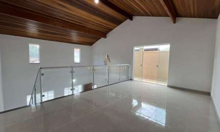 Casa terrea com mezanino em condomínio com 3 quartos, 154m², à venda em Taubaté, Parque Esperança
