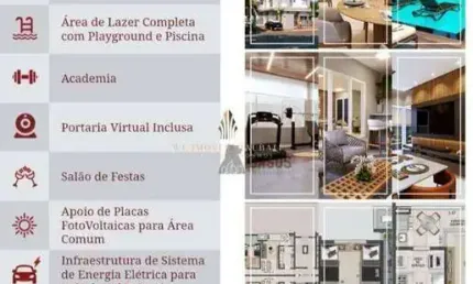 Apartamento com 2 dormitórios à venda, 70 m² por R$ 360.000,00 - Parque das Nações - Pindamonhangaba/SP