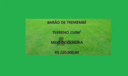 Terreno a venda condomínio residencial barão de tremembé, r$ 220.000,00