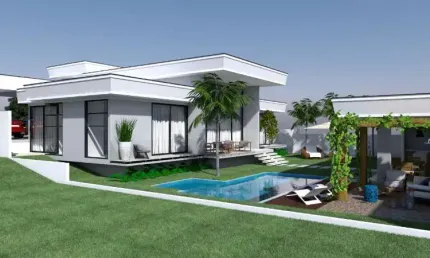 Casa nova térrea de alto padrão no condomínio  equilibrium em atibaia sp 4 suítes, piscina, área gourmet.