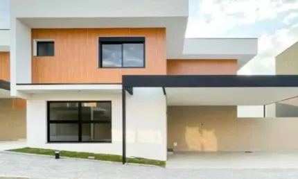 Sobrado novo em condomínio bem localizado próximo a Al Lucas Nogueira Garcez em Atibaia SP.  São 3 suítes
