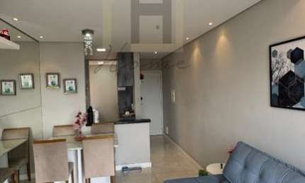 Apartamento à venda na Vila Humaitá em Santo André-SP: Condomínio Cores Humaitá - 2 quartos, 2 salas, 1 banheiro, 1 vaga!