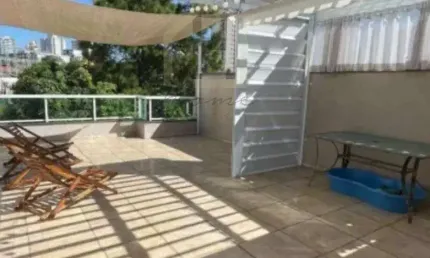 Cobertura à venda no bairro casa branca, em santo andré: 3 quartos, 1 suíte, 2 salas, 3 banheiros, 2 vagas, 160m²!