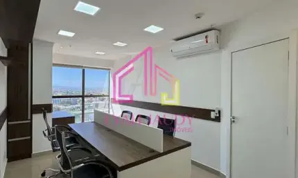 Sala para locação, Alvorada, Cuiabá, MT- EDIFÍCIO CONCORDE - 62 m² úteis, MOBILIADO, 1 Vaga,Em fren