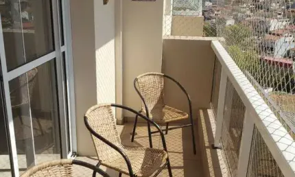 B. Campestre Apto Mobiliado  3 dorms 3 vagas 98m² Santo Andre