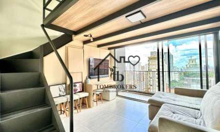 Studio com 1 dormitório, 53 m² - venda por R$ 1.050.000,00 ou aluguel por R$ 8.198,76/mês - Alto de Pinheiros - São Paulo/SP