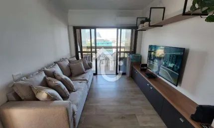 Apartamento com 1 quarto para alugar na avenida lúcio costa, barra da tijuca, rio de janeiro, 56 m2 por r$ 8.000