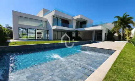 Casa em condomínio fechado com 5 quartos à venda na rua conchita de morais, barra da tijuca, rio de janeiro, 1260 m2 por r$ 19.800.000