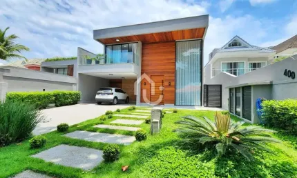 Casa em condomínio fechado com 4 quartos à venda na Rua Mário Albuquerque, Barra da Tijuca, Rio de Janeiro, 530 m2 por R$ 5.900.000