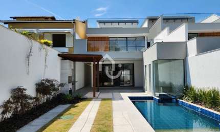 Casa em condomínio fechado com 4 quartos à venda na Rua Jerson Pompeu Pinheiro, Barra da Tijuca, Rio de Janeiro, 435 m2 por R$ 3.680.000