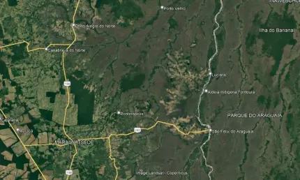 Fazenda dupla aptidao para venda na região de São Felix do Araguaia-MT com 3.100 hectares toda em pastagem nativa, 1.100 hectares Cerrado, rio na divi