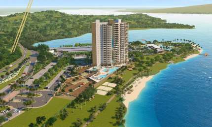 Super lançamento em Rifaina, Complexo Kanoah Home Resort, apartamento Studio, 48 m2, lazer completo, clube privativo, natureza exuberante na represa