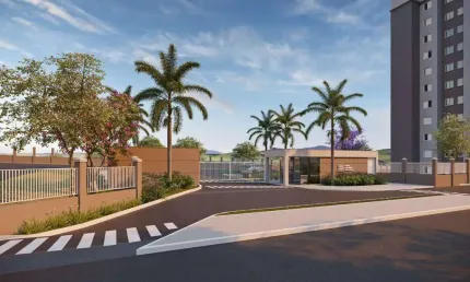 Parque das oliveiras, minha casa minha vida, cond. alvorada das garças, apartamento 2 dormitórios adaptavel, varanda, 54 m2 privativos e