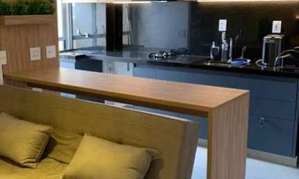 Lindo apartamento mobiliado para venda ou locação no Fiusa One, apartamento Studio, varanda gourmet, 49 m2 privativos e lazer completo