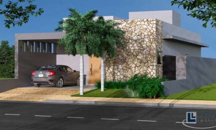 Lançamento. Casa nova para venda no charmoso Condominio Quinta da Mata em Ribeirão Preto, 3 dorm com 1 suite, varanda e piscina em 250 m2 de área tota