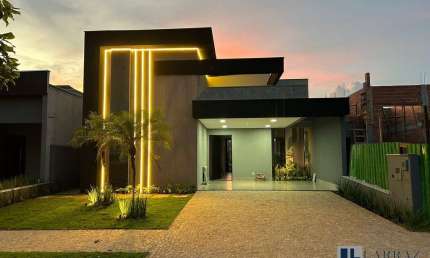 Casa nova para venda em condominio fechado na Zona Sul, Cond. Vivendas da Mata, 3 suites, gourmet e piscina em 300 m2 de area total