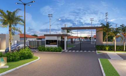 Lançamento casas em condomínio fechado em Sertãozinho-SP no Terras da Cidade, Cond. Lar Porto Alegre, 2 dormitórios mais quintal, lazer completo