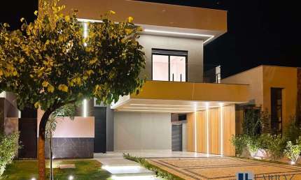 Maravilhoso sobrado novo para venda na Vila do Golfe, Cond. Quinta dos Ventos, 4 suites, gourmet e piscina em 264 m2 construidos, lazer completo