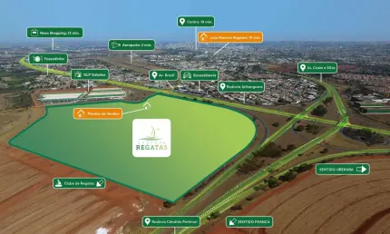 Lote misto residencial / comercial para venda na Zona Norte nas margens da Rodovia Anhanguera com a Candido Portinari, Reserva Regatas, lote com 173 m