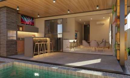 Oportunidade. Casa nova venda na Vila do Golf, Cond. Terras de Florença, 3 suites, gourmet e piscina em 209 m2 construidos, completa em armarios