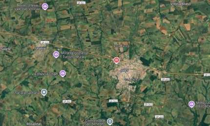 Fazenda para venda na região de Jales-SP com 54 alqueires sendo 52 alqueires em cana arrendada, córrego, terra massape
