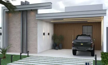 Linda casa nova alto padrão para venda no charmoso Condominio Quinta da Mata 1 com 3 suites, gourmet e piscina em 275 m2 de área total