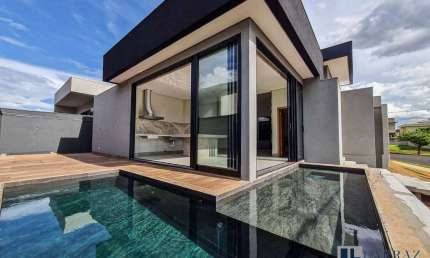Linda casa nova alto padrao para venda ou locação no charmoso Cond Alto do Castelo, 3 suites, escritorio, gourmet e piscina em 229 m2 de área construí