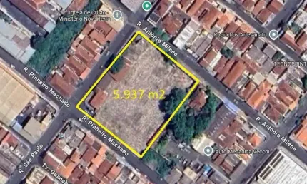Area para venda nos Campos Eliseos, área do terreno 5.937 m2 com 81 m de fachada para a Rua São Paulo, ideal para incorporação