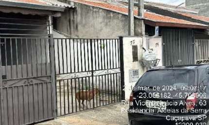 Oportunidade. Casa para venda em Caçapava no Res Aldeias da Serra, 2 dormitorios, 1 vaga de garagem, 58m2 construidos em um terreno de 89m2