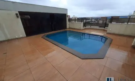 Cobertura para venda no centro proximo ao shopping santa ursula, edificio barramares, 4 dormitorios sendo 2 suites, terraço gourmet com piscina em 457