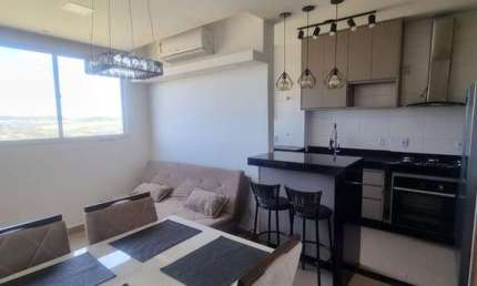 Ótimo apartamento mobiliado para venda no charmoso Quinta da Primavera, Cond. Belveder Towers, 2 dormitorios, varanda gourmet em 44 m², lazer completo