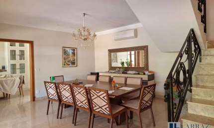 Lindo sobrado altíssimo padrão para venda no Jd. Botanico no charmoso Cond. Manacas, 4 suites, gourmet e piscina em 434 m2 construidos