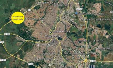 Area comercial para venda em Ribeirão Preto-SP as margens do Anel Viario Contorno Norte, área do terreno 15.800 m2, com 84 m de testada para rodovia
