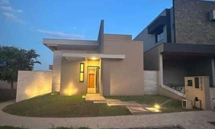 Maravilhosa casa nova para venda na Vila do Golfe, Cond. Quinta dos Ventos, 3 suites mais escritório, gourmet e piscina em 174	 m2 construidos, lazer