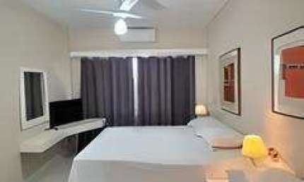 Apartamento / Flat mobiliado para locação no Centro, ótima localização, 1 dormitorio, 45 m2, portaria 24h e lazer no condomínio