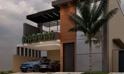 Lindo sobrado novo alto padrão para venda na vila do golf, cond. terras de florença, 4 suites, piscina e gourmet em 261 m2 construidos, lazer completo