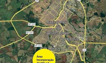 Excelente area para incorporação na Zona Sul de Ribeirão Preto, localização nobre, vizinha de condominios de alto padrão de casas, area com 32.000 m2