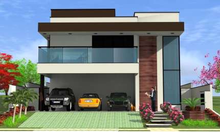 Maravilhoso sobrado novo altíssimo padrao para venda no Alphaville 2, com 4 suites, varanda gourmet e piscina em 350 m2 construidos, projeto diferenci