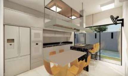 Casa nova para venda na Vila do Golfe, Cond. Buona Vita Ribeirão, 3 suites, varanda gourmet e piscina em 256 m2 de area total