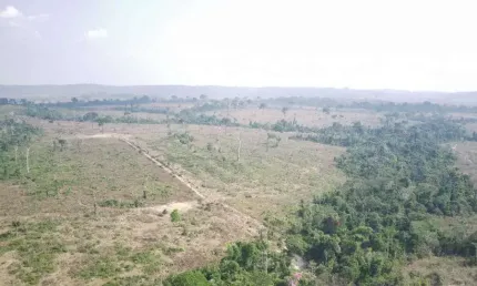 Fazenda para venda na região de Paranaita-MT, com 3.950 hectares sendo 2.000 hectares abertos, terra mista, plana, rio na divisa
